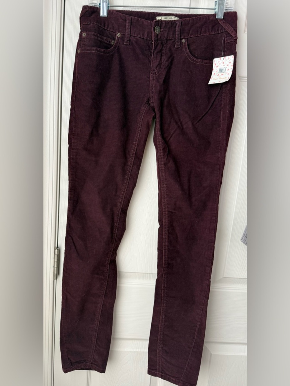 Free People Corduroy Pants in Wine